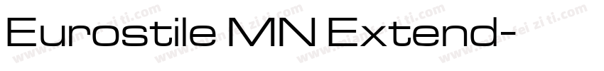 Eurostile MN Extend字体转换
